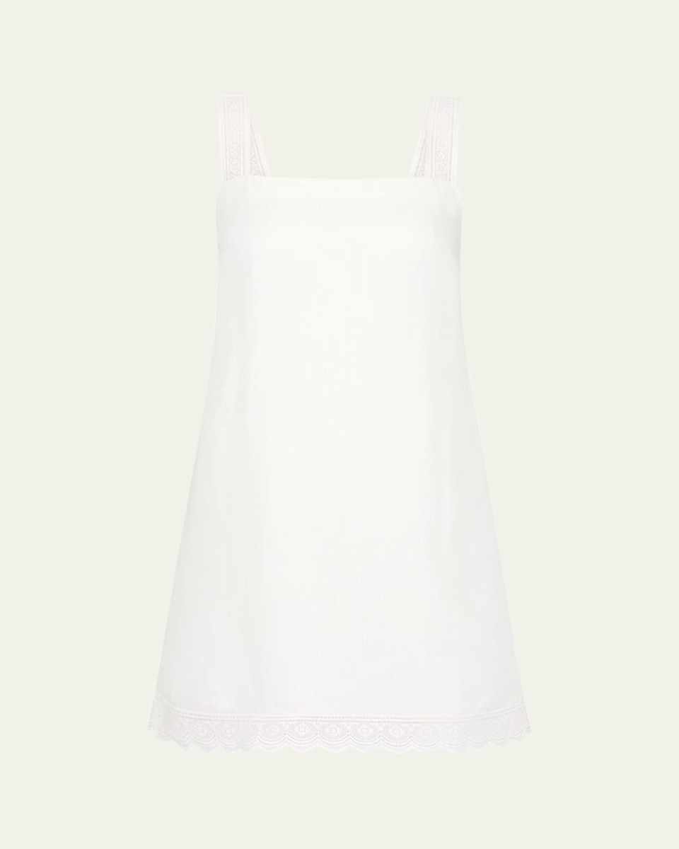 Grace Lace-Trim Mini Dress